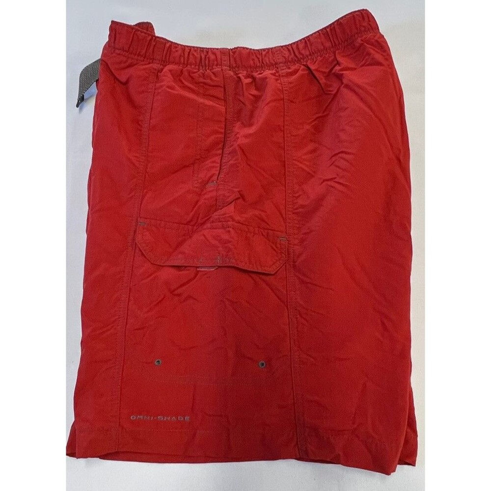 Columbia Mens Swimming Trunks Red Color Nylon Cargo Size L